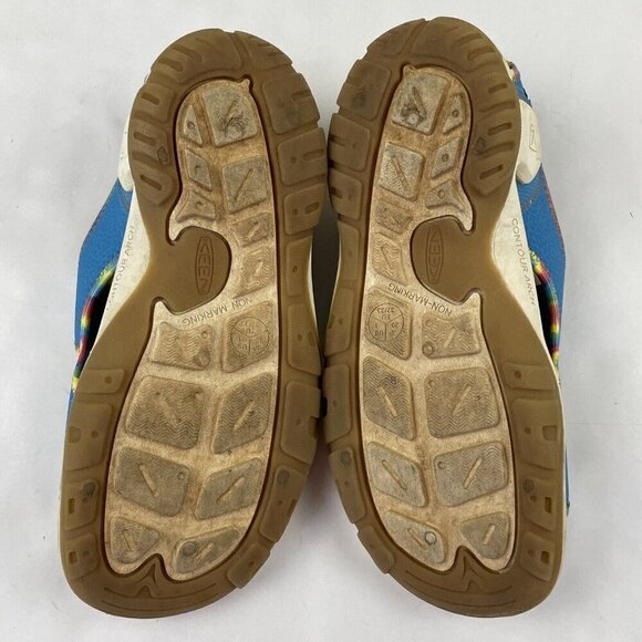 Keen Knotch River Creek Strappy Sandals Size Youth 1 Blue 1025647 Hook And Loop - Picture 7 of 9